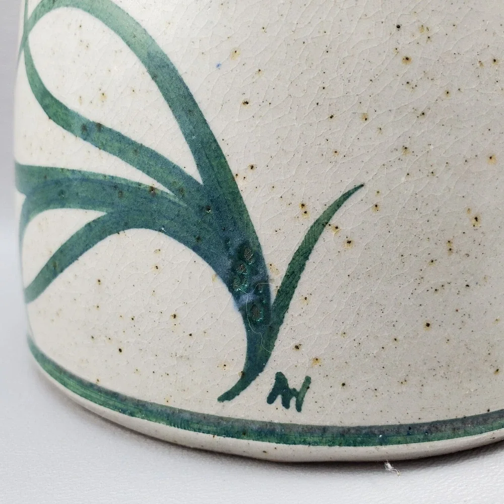 Salt Glaze Studio Pottery Pitcher Stoneware Daylily 8